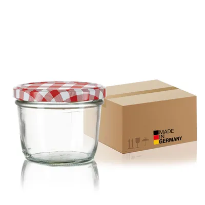 Produktbild von BigDean 60x Marmeladengläser 125ml - Einmachgläser klein, Gläser zum Verschenken, Schraubgläser -  Germany - Sturzgläser mit Deckel TO 66