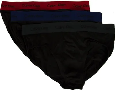 Produktbild von Konfektion 3 Slips Mann Tripack Unterhose CK CALVIN KLEIN Artikel U2661G 3P HIP BRIEF, M, Cotone 95%,Elasthan 5%