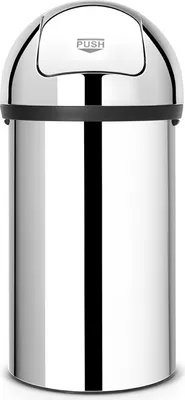 Brabantia Push Bin aus Edelstahl und Kunststoff 60 Liter Brabantia  VB 402623