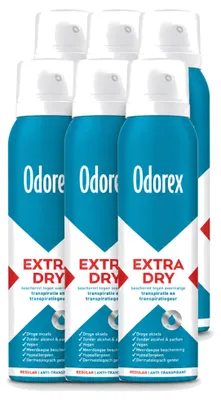 Obrázok produktu pre 6 x Antiperspirant-deodorant Odorex Extra Dry Regular, 150 ml - výhodná balenka - 6 kusov
