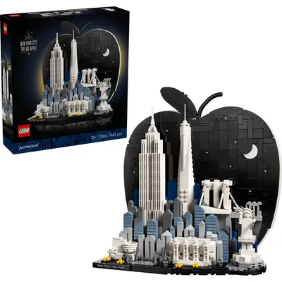 Obrázek produktu pro LEGO Architecture New York – Velké jablko, Sada na stavění, 18 rok/roky, Plast, 1465 kusů, 1,9 kg