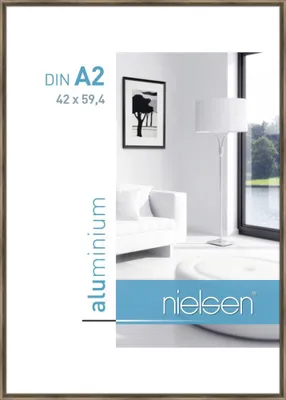 Obrázek produktu pro Nielsen hliníkový rám Classic 42x59,4 cm struktura ořech DIN A2