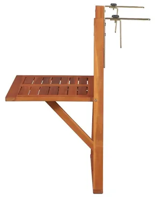 Imagen del producto de Mesa plegable para balcón, fabricada en madera de acacia maciza
