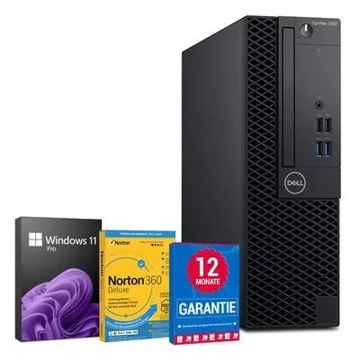 Produktbild von Dell OptiPlex 3060 Desktop PC Computer - Intel Core i3-8100 (8.Gen) bis zu 4x 3,6 GHz - 8GB DDR4 - 256 GB M.2 NVMe SSD - Windows 11 Pro