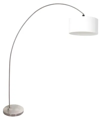 Produktbild von Stehlampe - stahl - Solva - metall textil - bogenlampe - E27 - 3911ST - Mexlite
