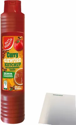 Produktbild von Gut & Günstig Curry-Gewürzketchup (875ml) + usy Block