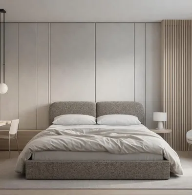 Immagine prodotto di Letto imbottito Sofello "Sogno" – Beige Rivestito in tessuto Cremona 180x200 Rete a doghe in metallo con contenitore e spazio di stivaggio
