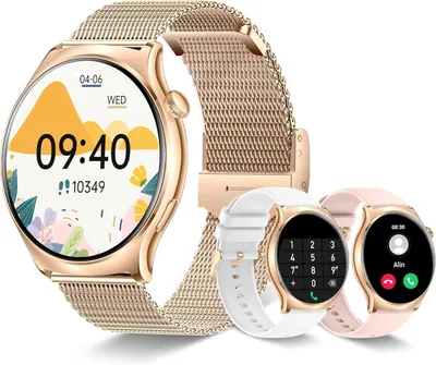 Produktbild von Betatree Smartwatch Damen 1.85 Zoll mit Telefonfunktion, WhatsApp, 110+ Sportmodi, Fitness-Tracker, Herzfrequenz, SpO2 & Schlafmonitor