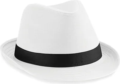 Immagine prodotto di Cappello Fedora - Colore: Bianco/Nero - Taglia: L/XL
