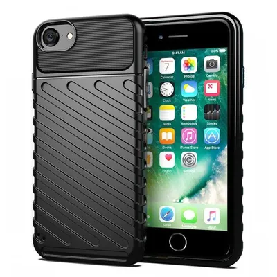 Produktbild von Robuste Thunder Hülle für iPhone 7/8/SE - Schwarz KP11273