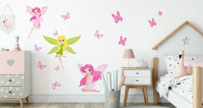 Produktbild von Muralo Wandsticker Mrchenhafte Feen 100 x 200 cm Wandtattoo Wanddeko Aufkleber Set Kinderzimmer XXL