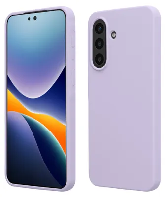 Produktbild von kwmobile Handyhülle für Samsung Galaxy A57 5G Hülle - Case Silikon - Kabelloses Laden - Schutzhülle Cover in Lavendel