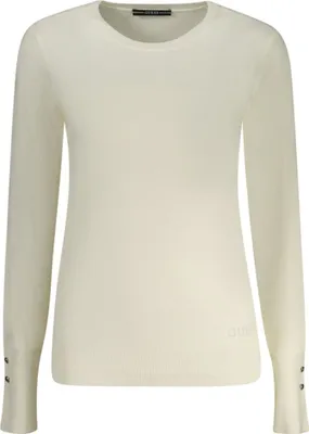 Produktbild von Eleganter Damenpullover in Weiß mit Strass & Rundhalsausschnitt