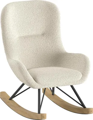 Produktbild von VIPACK - Kinder-Schaukelstuhl, Bezug Bouclé Beige