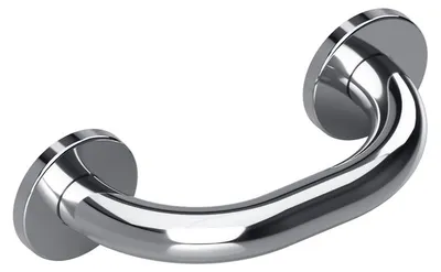 Produktbild von Rollstuhlgriff Bemeta Help 200 mm Edelstahl poliert mit Kappe