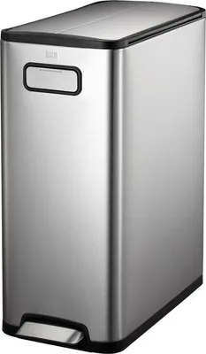 Image de EKO - Ecofly Poubelle à pédale 30 litres - Acier inoxydable - Acier inoxydable mat