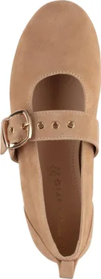 Produktbild von Tamaris Damen Riemchenballerina aus Leder Schnalle und Eyelet Ösen 1-22101-46, Größe:38 EU, Farbe:Beige
