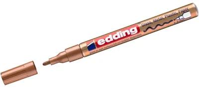 Produktbild von Edding 751, Bronze, Rundspitze, Kupfer, Weiß, Aluminium, Fein, 1 mm