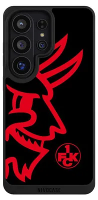 Produktbild von NIVOCASE Handyhülle für Samsung Galaxy S26 Ultra  Hülle NIVOpure Case Schwarz 1. FC Kaiserslautern Logo Offizielles Lizenzprodukt