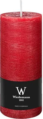 Produktbild von INNA-GLAS Blockkerze AURORA, rubinrot, 16cm, Ø6,8cm, 66h - Germany - Stumpenkerze