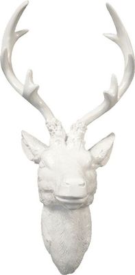 LEX Hirschgeweih 30x18x40cm mittel shiny white MC8036