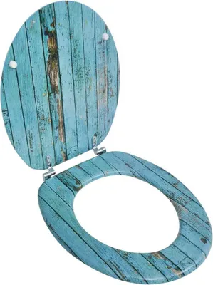 Produktbild von vidaXL Toilettensitze mit Deckel 2 Stk. MDF Altholz