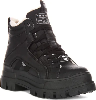 Produktbild von Buffalo Aspha NC Mid Warm In Black For Women – 6.5 UK - 40 EU - 9 US / Black