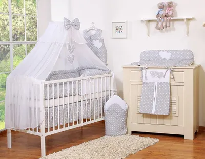Produktbild von 5-teiliges Babybett-Set – Bestechen-Set – hautfreundliche und bequeme Schlafherzen