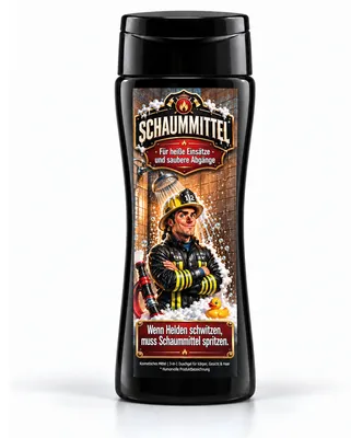 Produktbild von Schaummittel – lustiges 3-in-1 Feuerwehr Duschgel & Geschenk