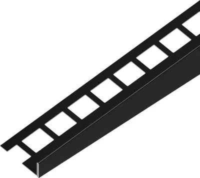 Obrázek produktu pro EX1/KP4 EXCELLENT spádová lišta ACARA, orientace levá, nerez RAL9005 černá matná, 10 mm, 1,5 m