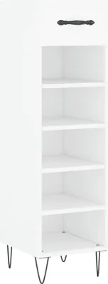 Obrázok produktu pre vidaXL Skriňa na topánky biela 30x35x105 cm Materiál drevo