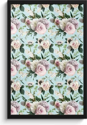 Produktbild von MuchoWow® MuchoWow® Gerahmtes Poster Blumen - Rose - Blatt 40x60 cm - Poster mit zchwarzem Bilderrahmen - Papierdruck - Wandbilder