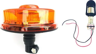 Produktbild von LED Rundumkennleuchte Warnleuchte Rundumlicht 12/24V Flex 48LED R65 Aufsteckrohr
