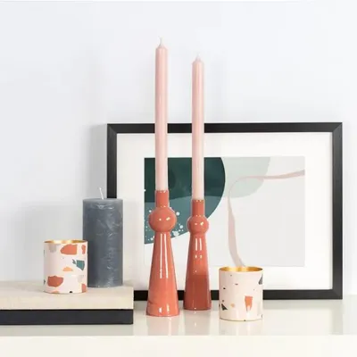 Immagine prodotto di Candela decorativa, marca Stabkerze, diametro 2,1 cm, altezza 19,5 cm - Colore naturale
