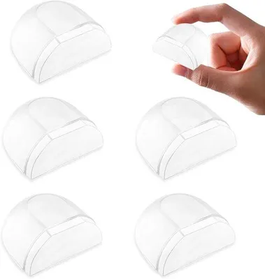 Obrázek produktu pro Allecto Premium - Transparent Deuraanslag 5 kusů - Předlepení tvrdých podlah - Ochrana dveří a stěn