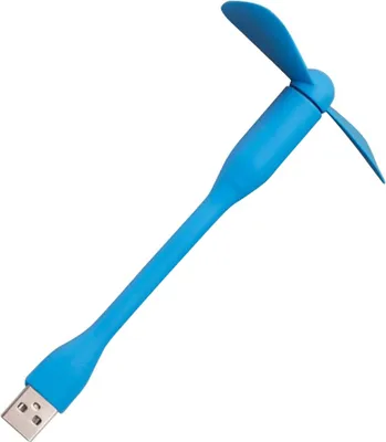 Obrázok produktu pre Mini USB ventilátor Techsuit - Modrý, 5V pre pohodlie v lete KP37058