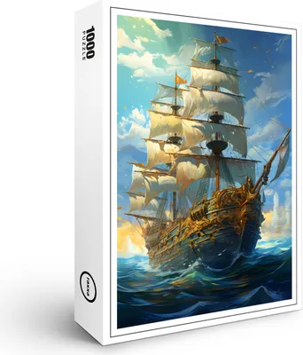 Image de puzzle raxxa Premium "Bateau pirate", 1000 pièces