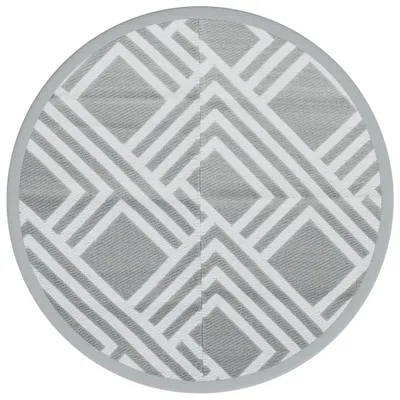 Produktbild von Outdoor-Teppich ARAKIL Grau Ø120 cm PP