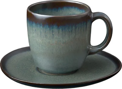 Produktbild von like. by Villeroy & Boch Lave gris Kaffeetasse mit Untertasse 190 ml