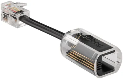 Zdjęcie produktu dla goobay rozplątywacz kabla słuchawki telefonicznej adapter zapobiegający skręcaniu czarny/przezroczysty (luzem)