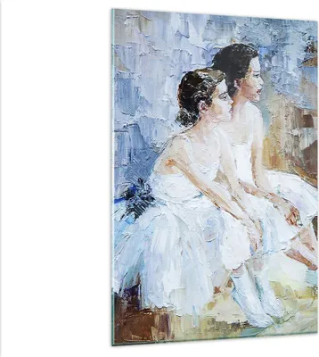 Produktbild von Bilder auf glas - Einteilig - Balletttänzer tanzen - 80x120cm - Glasbilder - Wandbilder - Bilder - zum Aufhängen bereit - Wanddekoration aus Glas - Glas Bilder - Wandbild auf Glas - GPA80x120-3767