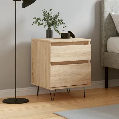Image de vidaXL Table de nuit chêne Sonoma 40x35x50 cm bois composite