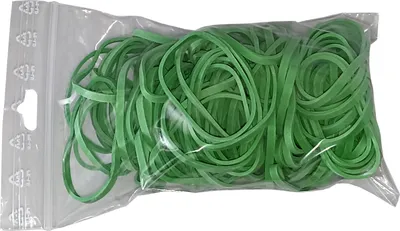 Produktbild von 100 g Gummiringe grün 40 mm Ø 1,5 x 3 mm breit