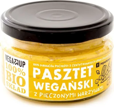 Zdjęcie produktu dla PASZTET WEGAŃSKI Z PIECZONYMI WARZYWAMI190 g - VEGA UP