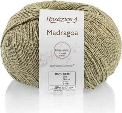 Produktbild von Rosarios 4 Madragoa Seidengarn 27 Szałwia Grün 50g - Perfekt für Sommerprojekte!
