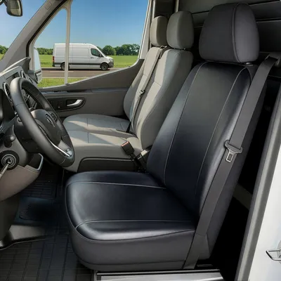 Produktbild von WALSER Transporter Sitzbezüge Auto für Dacia Dokker, Einzelsitz Fahrer, Auto Sitzbezüge aus Kunstleder, Sitzschoner Auto, Auto Sitzauflagen Set für Van
