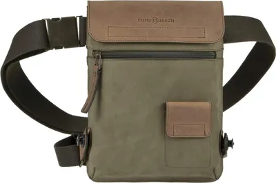Produktbild von Ruitertassen Gürteltasche Leder Beintasche Hüfttasche Biker Tasche LegBag khaki 19x25cm 4056-75