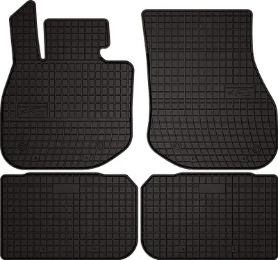 Image de Tapis de sol voiture en caoutchouc pour BMW iX1 (2022-, crossover) Noir, lot de 4 pièces, fixations