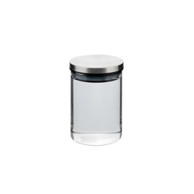 Produktbild von AXENTIA Glas Vorratsdose 500 ml, Ø 8,5 x H12 cm, Aufbewahrungsdose aus Glas mit Edelstahldeckel Schraubverschluss