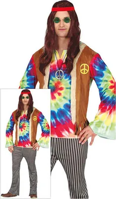 Immagine prodotto di Costume da hippie Guirca per uomo M M